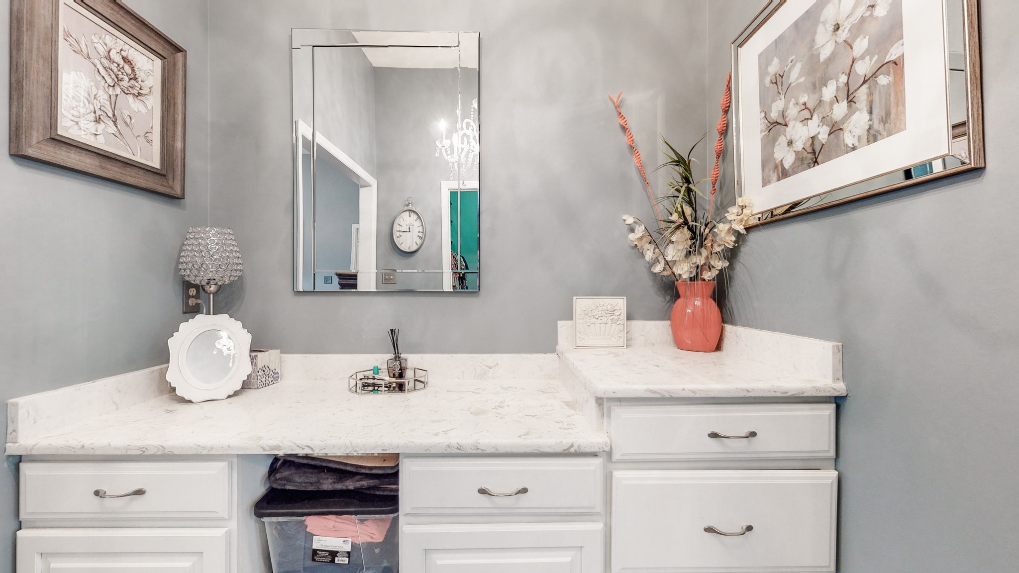 411 Squire Hall Road Bell Buckle, TN 37020 - Photo 23 of 50 a bathroom with a sink vanity and mirror