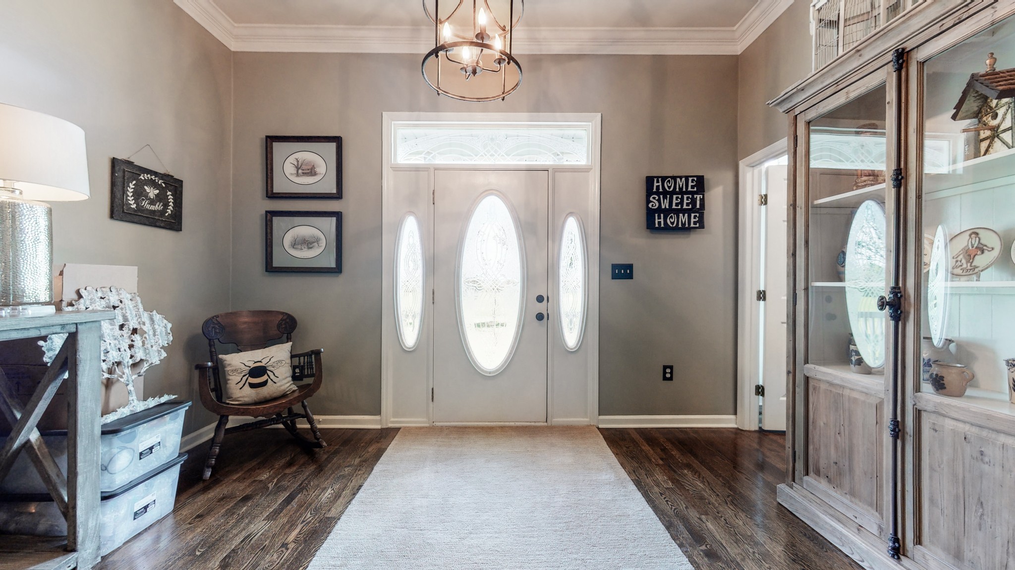 411 Squire Hall Road Bell Buckle, TN 37020 - Photo 4 of 50 workspace with wooden floor cabinet and mirror