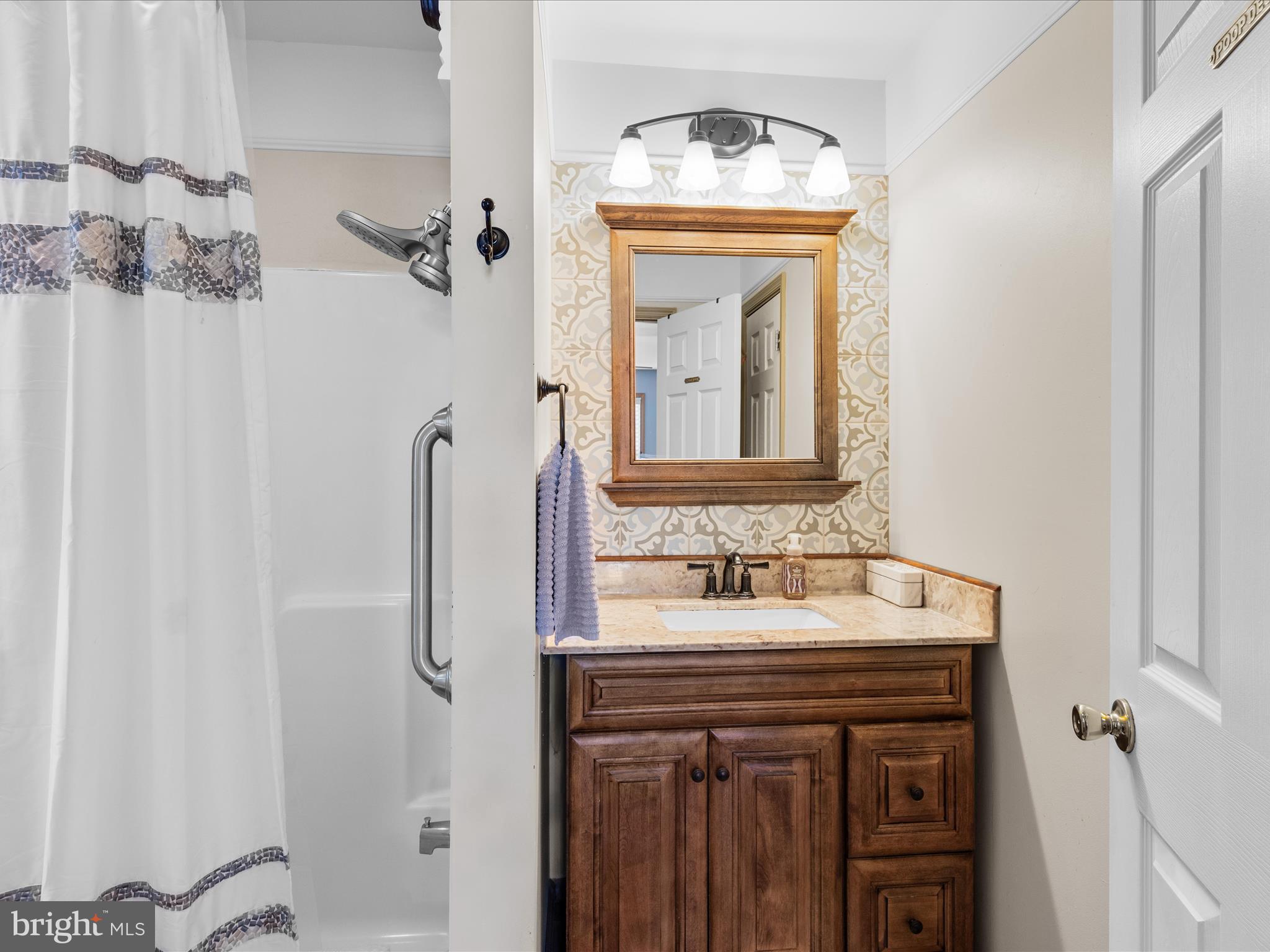16869 West Randor Drive Milton, DE 19968 - Photo 39 of 76 a bathroom with a sink a vanity and a mirror
