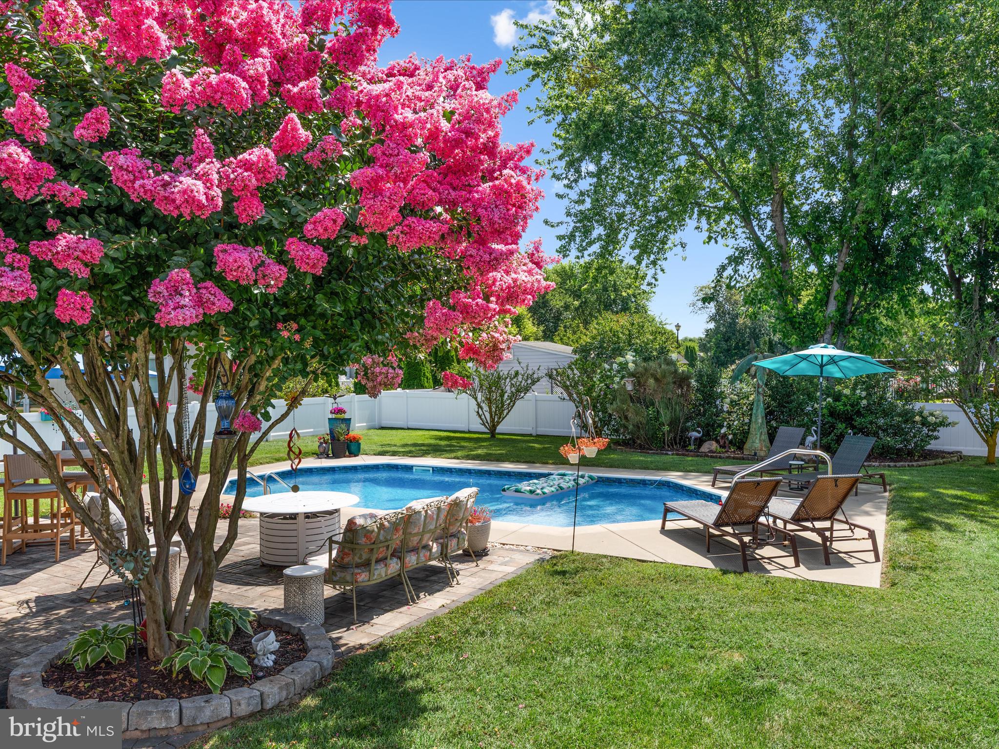 16869 West Randor Drive Milton, DE 19968 - Photo 49 of 76 a view of a backyard with swimming pool