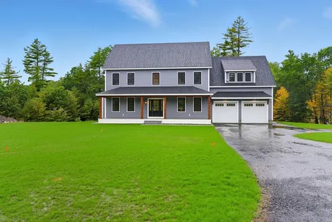 a house view with a garden space
