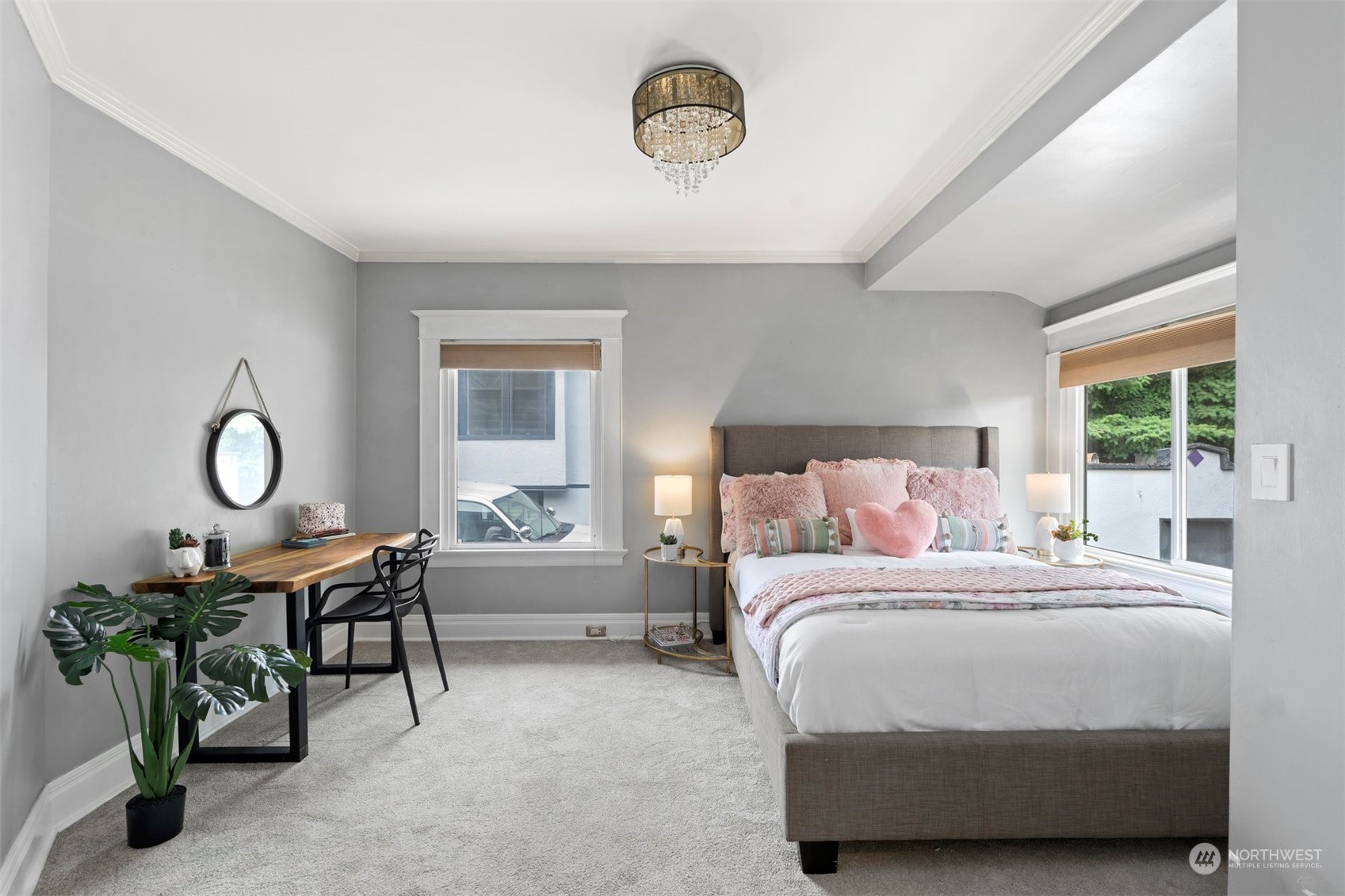 820 North 60th Street Seattle, WA 98103 - Photo 13 of 30 a bedroom with a bed and a window