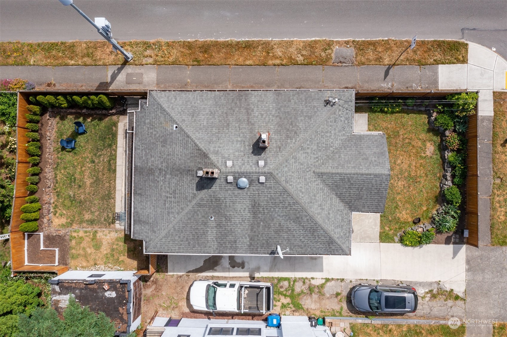 820 North 60th Street Seattle, WA 98103 - Photo 29 of 30 an aerial view of a house with a yard
