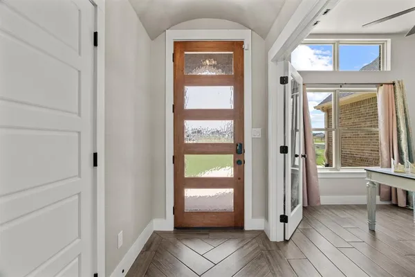 a view of an entryway door