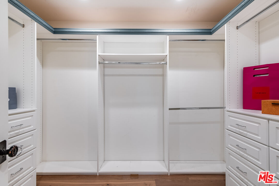 4359 Clybourn Avenue Toluca Lake, CA 91602 - Photo 21 of 45 a bathroom with a glass shower door