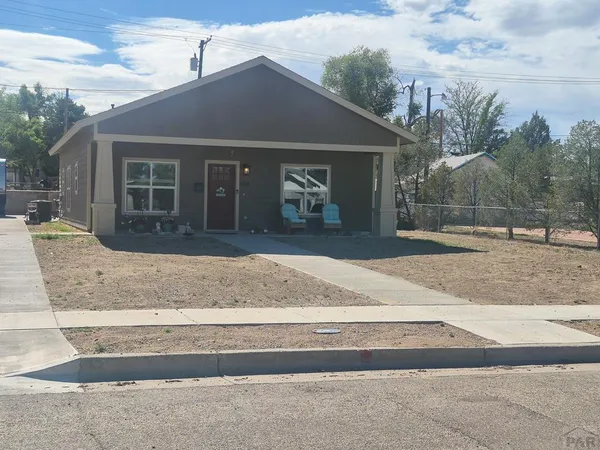 a front view of a house