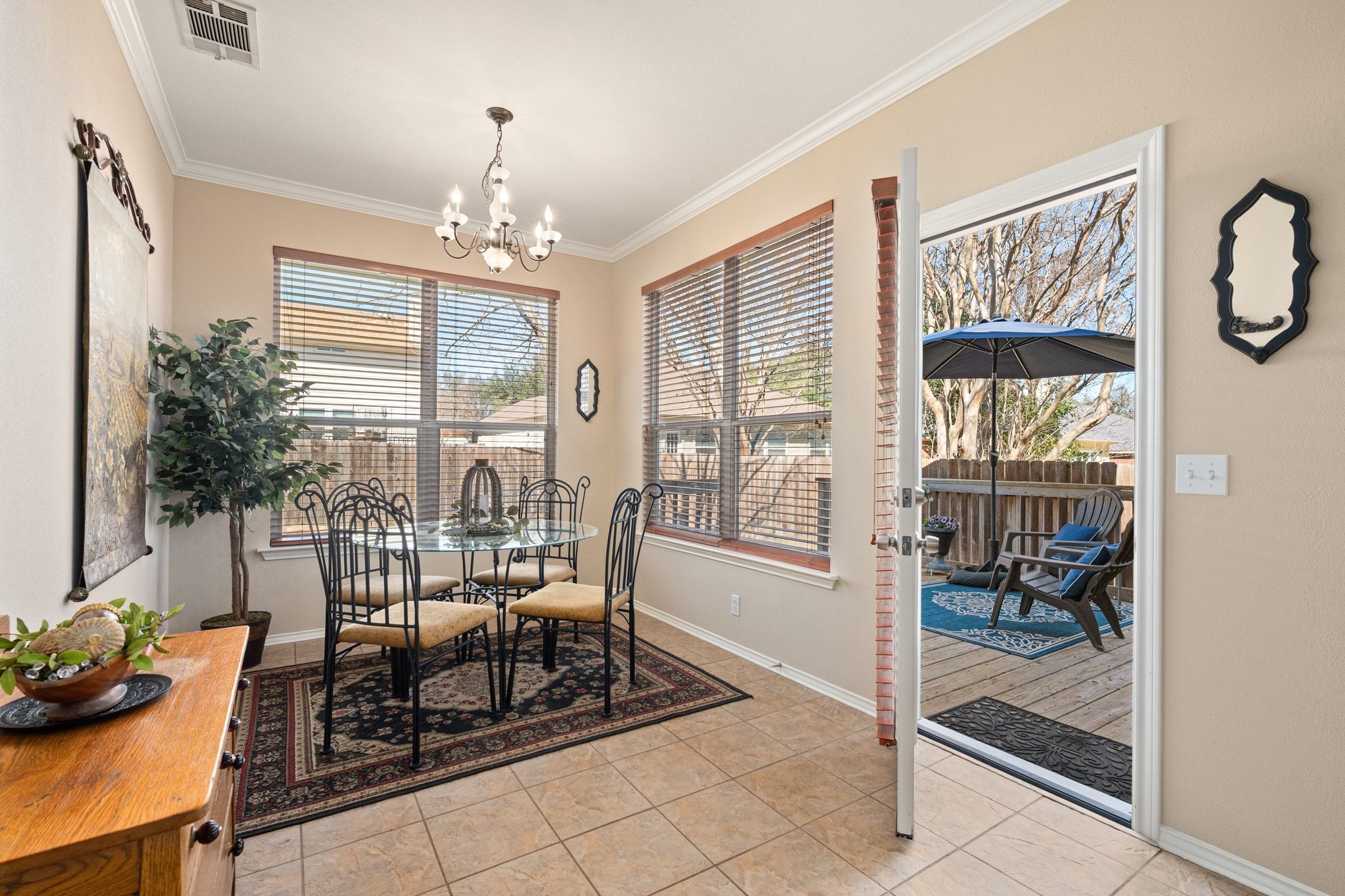 3312 Marin Court Austin, TX 78738 - Photo 18 of 40 The well sized dining nook off the kitchen can accommodate a large kitchen table.