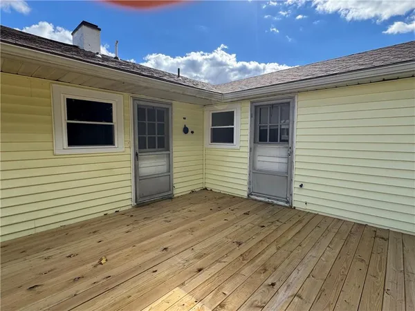 a view of a house with a door