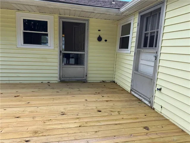 a view of front door of house