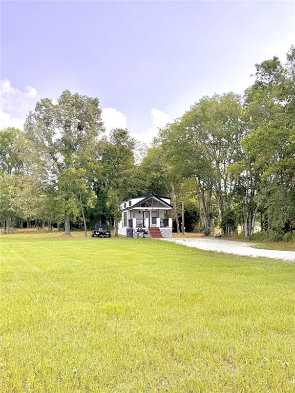 3235 County Road Cookville, TX 75558 - Photo 37 of 37 a view of a large pool with lawn chairs under an umbrella