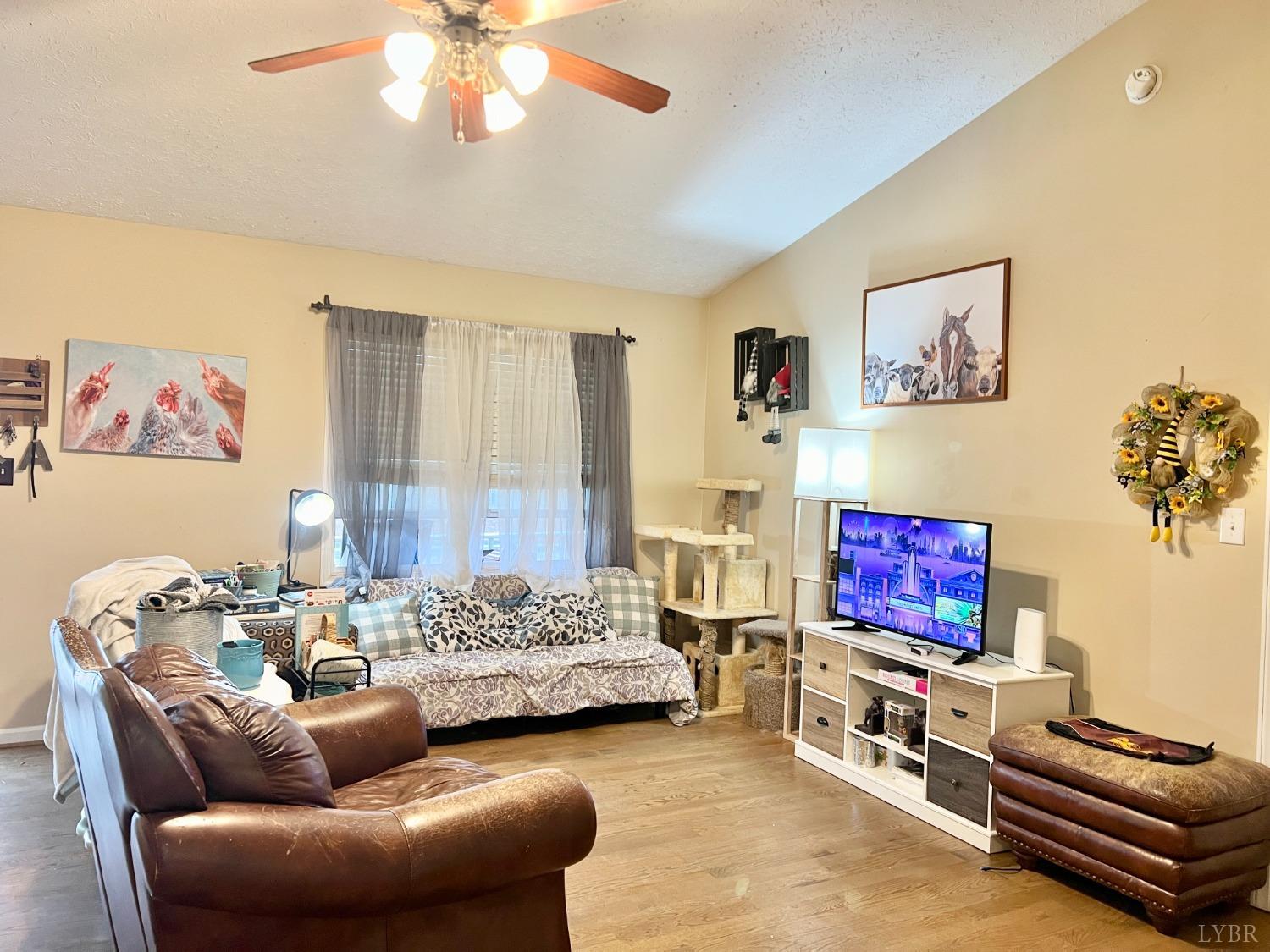 499 Reedy Spring Road Spout Spring, VA 24593 - Photo 19 of 66 a living room with furniture a couch and a flat screen tv