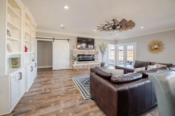 a view of a street with an outdoor seating