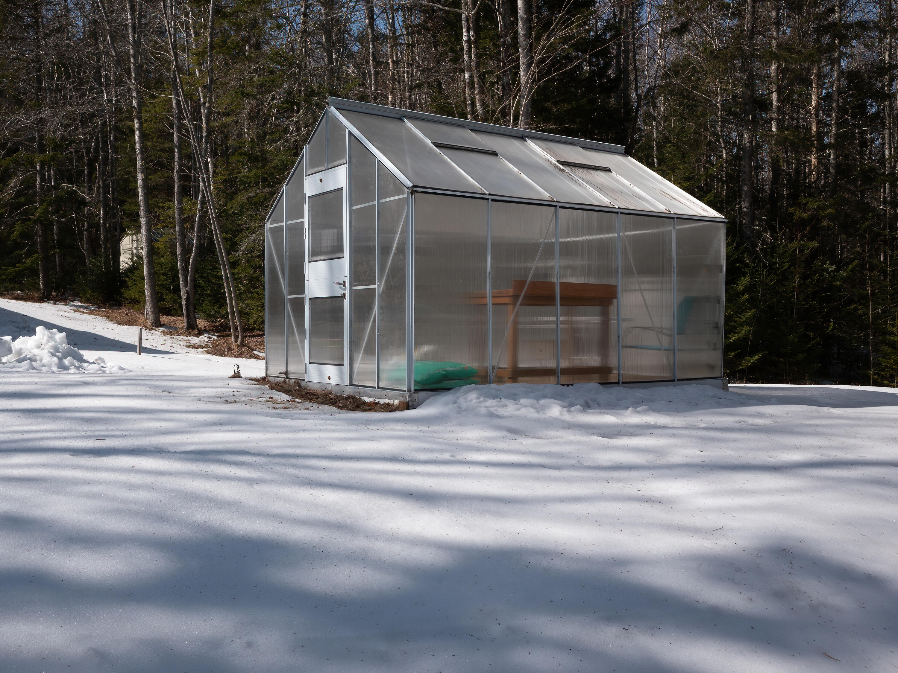 49 Goose Cove Road Trenton, ME 04605 - Photo 12 of 50 Greenhouse in winter