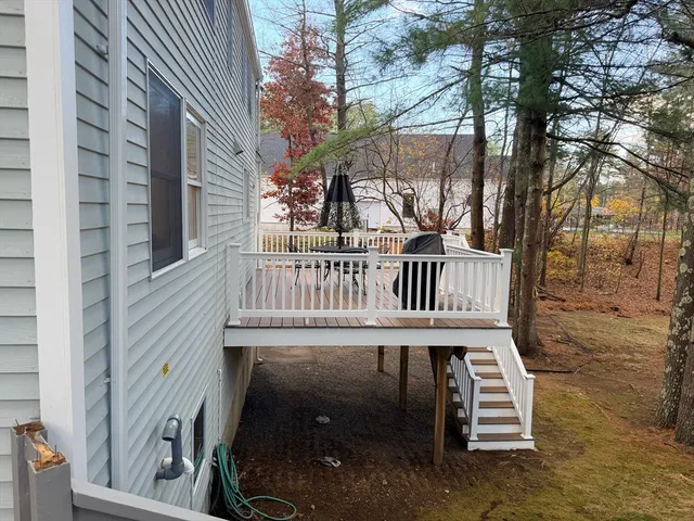 a view of a house with a deck