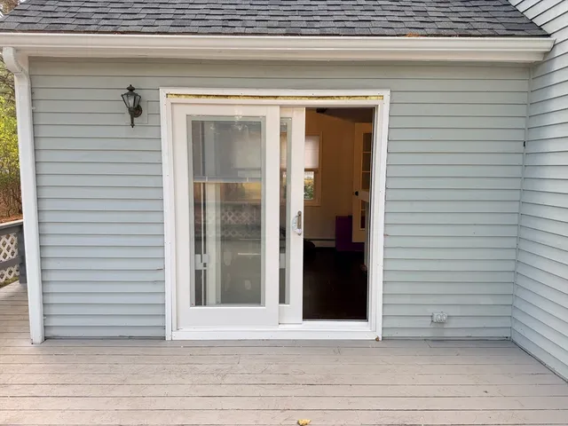 a view of a house with a door
