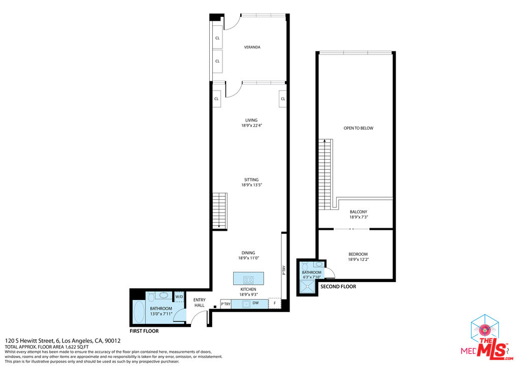 120 South Hewitt Street, Unit 6 Los Angeles, CA 90012 - Photo 34 of 48 a picture of a floor plan