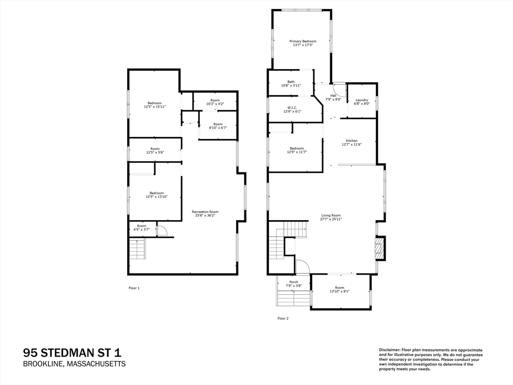 95 Stedman Street, Unit 1 Brookline, MA 02446 - Photo 2 of 40