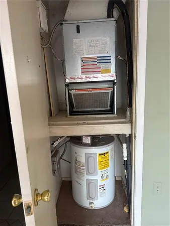 a view of water heater room
