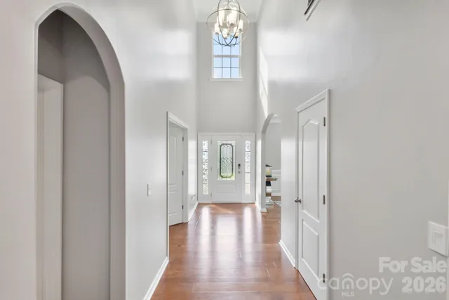 a workspace with furniture and wooden floor