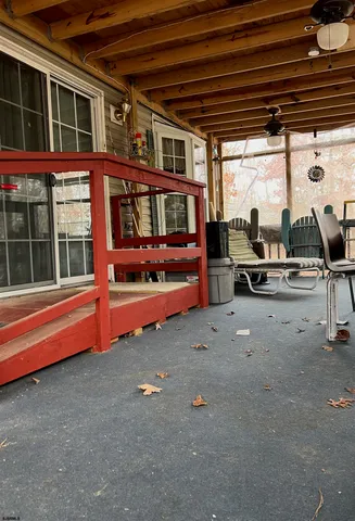 a view of outdoor space with seating