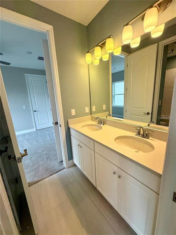 5967 Maidenstone Way Palmetto, FL 34221 - Photo 16 of 28 a bathroom with a double vanity sink and mirror