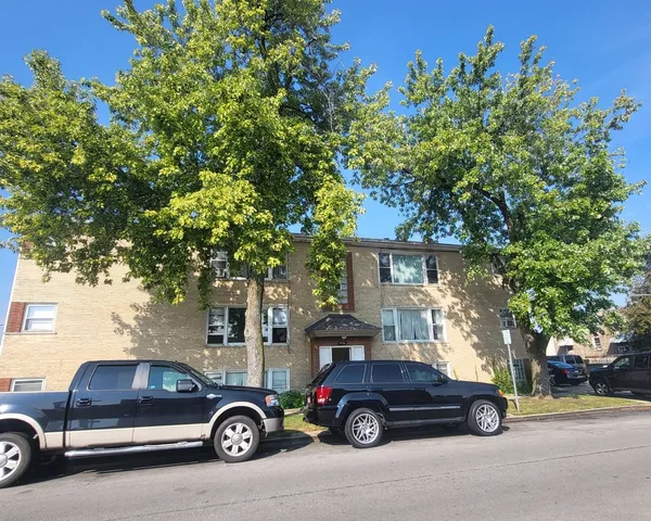 a car parked in front of a house