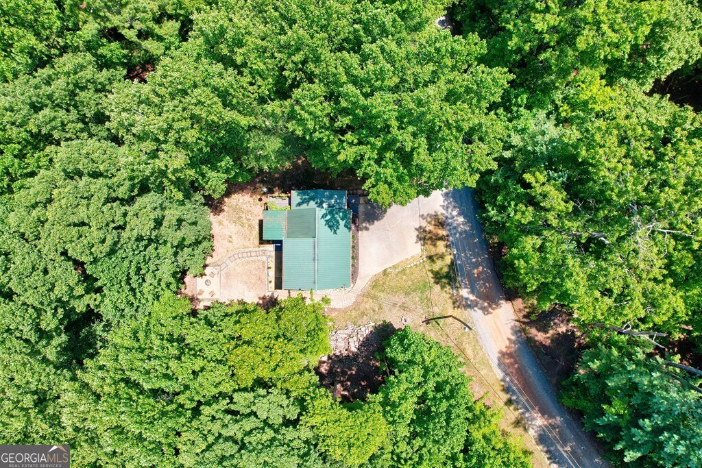 154 Rhapsody Circle Ellijay, GA 30540 - Photo 51 of 64 an aerial view of a house with a yard and large trees