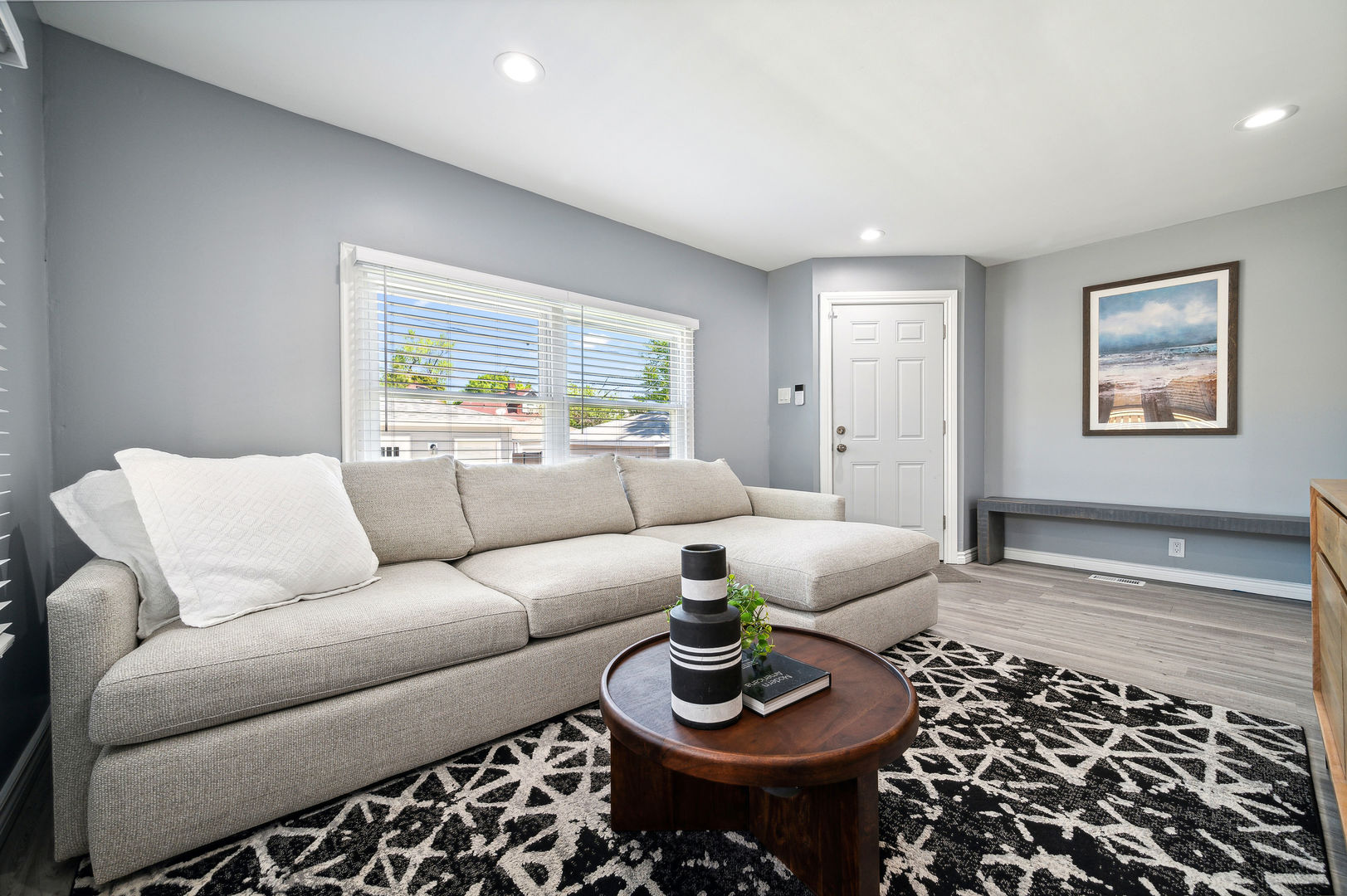 4630 West Montana Street Chicago, IL 60639 - Photo 13 of 38 a living room with furniture and a rug