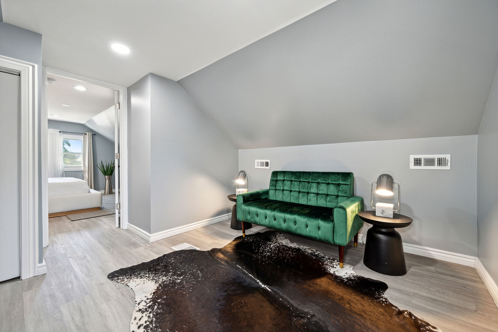 4630 West Montana Street Chicago, IL 60639 - Photo 18 of 38 a living room with furniture and a wooden floor