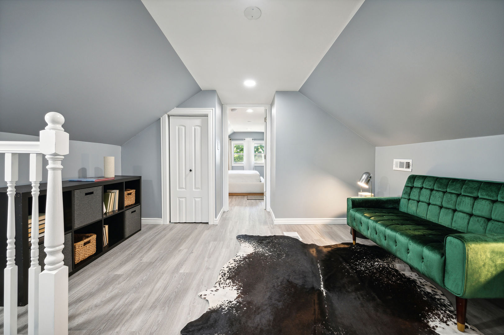 4630 West Montana Street Chicago, IL 60639 - Photo 19 of 38 a living room with furniture and a wooden floor