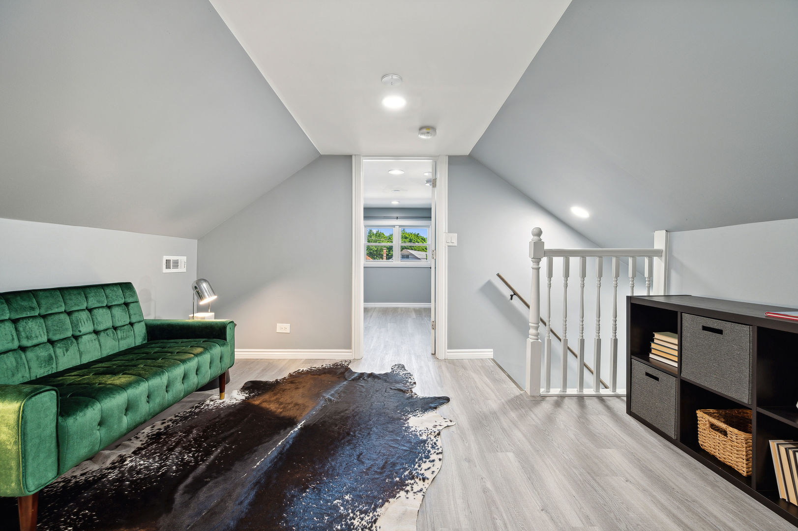 4630 West Montana Street Chicago, IL 60639 - Photo 22 of 38 a living room with furniture and a wooden floor