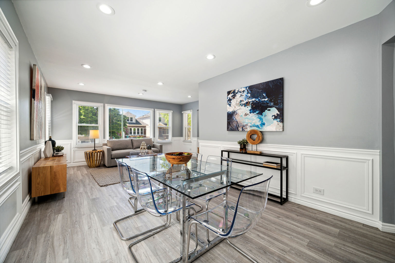 4630 West Montana Street Chicago, IL 60639 - Photo 7 of 38 a living room with furniture and wooden floor