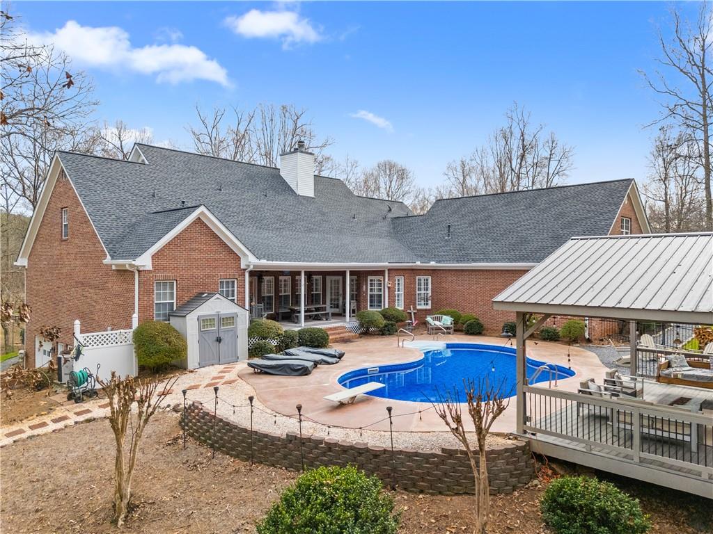 414 Parker Branch Road Barnesville, GA 30204 - Photo 70 of 101 a view of house with outdoor space and patio