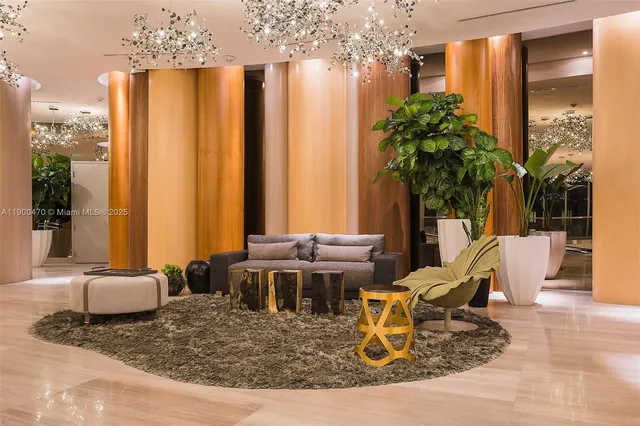 a living room filled with furniture