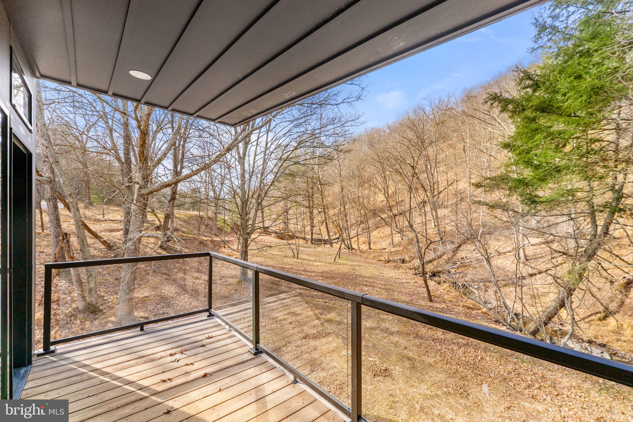 1956 Dove Hollow Road Mathias, WV 26812 - Photo 100 of 113 a view of balcony with wooden floor