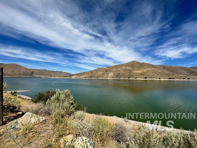 Water view featuring a mountain backdrop