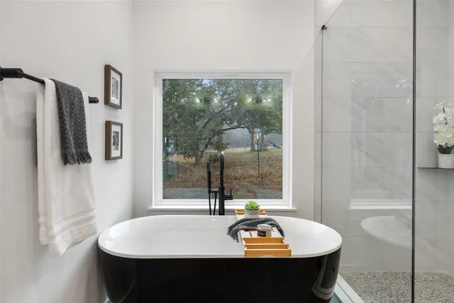 a table and chairs in a room