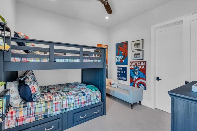 front view of a building with a street