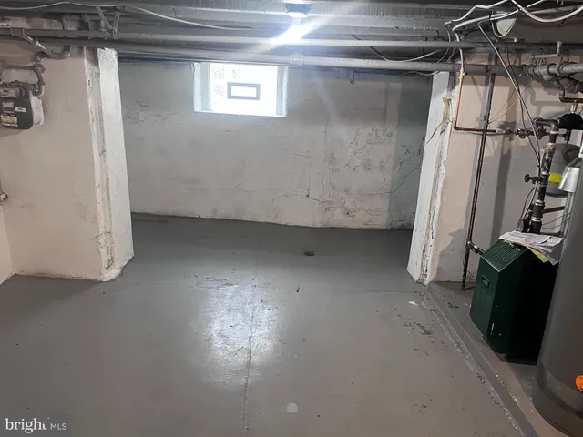 a view of a closet with storage