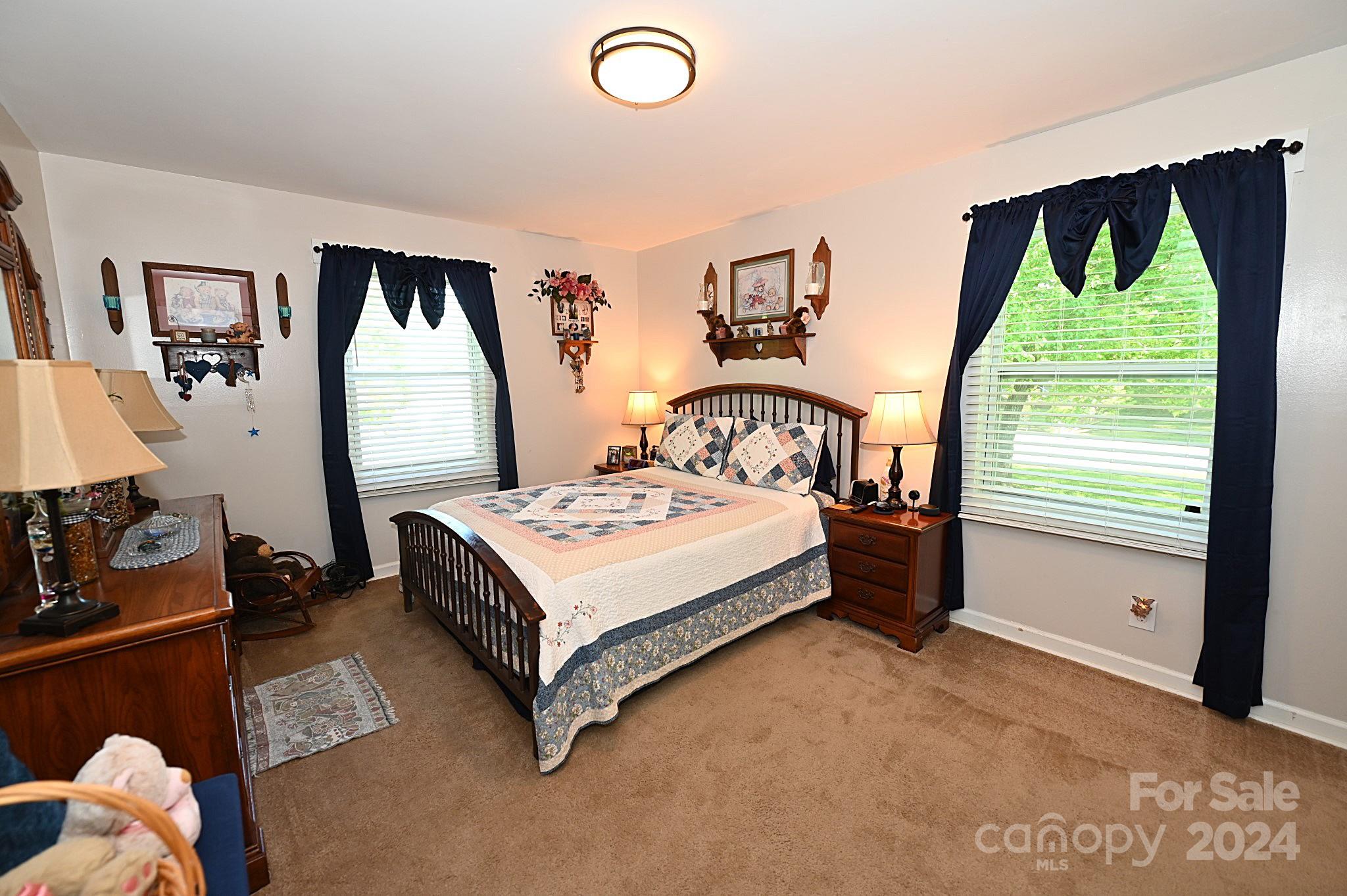 110 Sunny Lane Cherryville, NC 28021 - Photo 20 of 26 a living room with a bed furniture and a flat tv screen