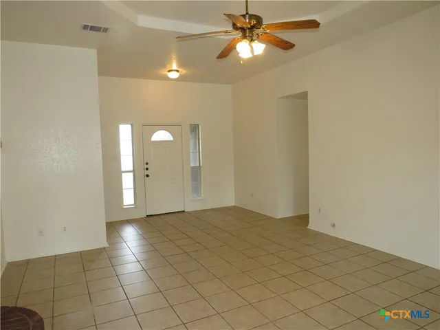 a view of a livingroom with a bathroom
