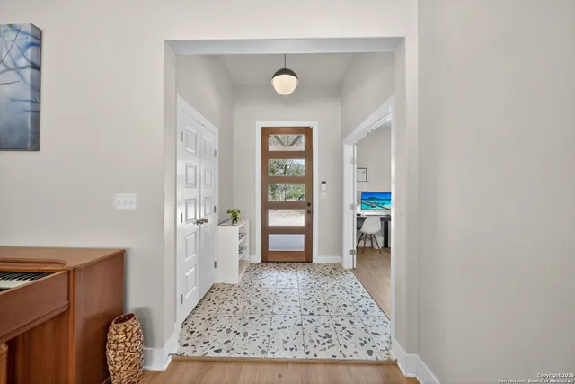 view of an empty room and window