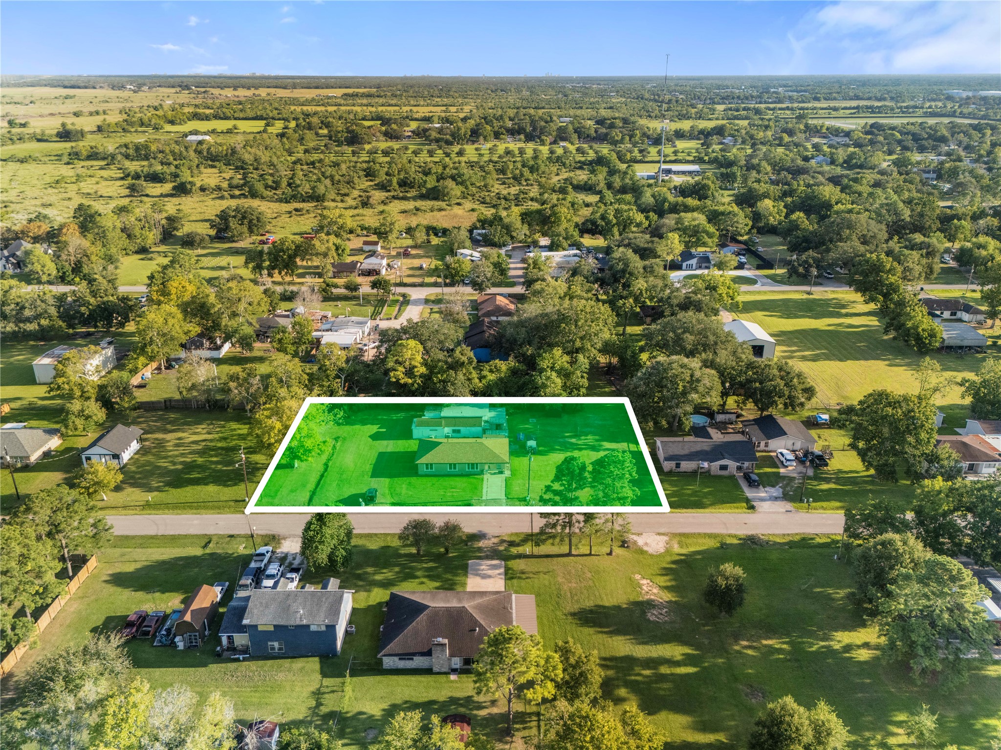 1324 Fair Drive Angleton, TX 77515 - Photo 41 of 42 a view of yard with swimming pool and outdoor seating