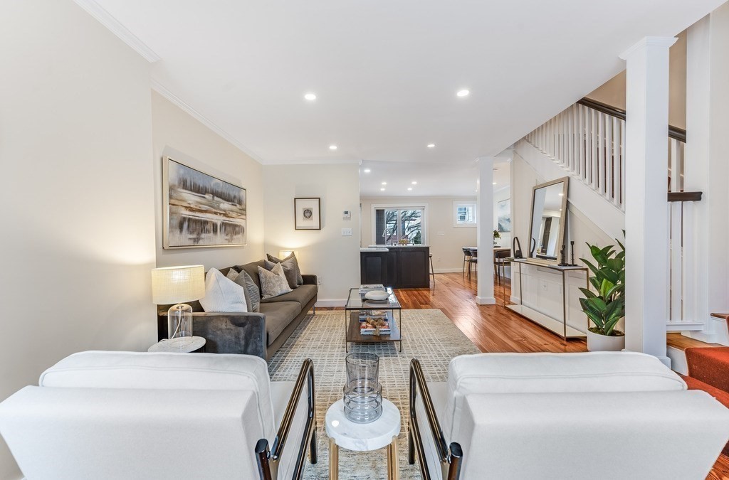 73 Gore Street Cambridge, MA 02141 - Photo 4 of 41 a living room with furniture and a wooden floor