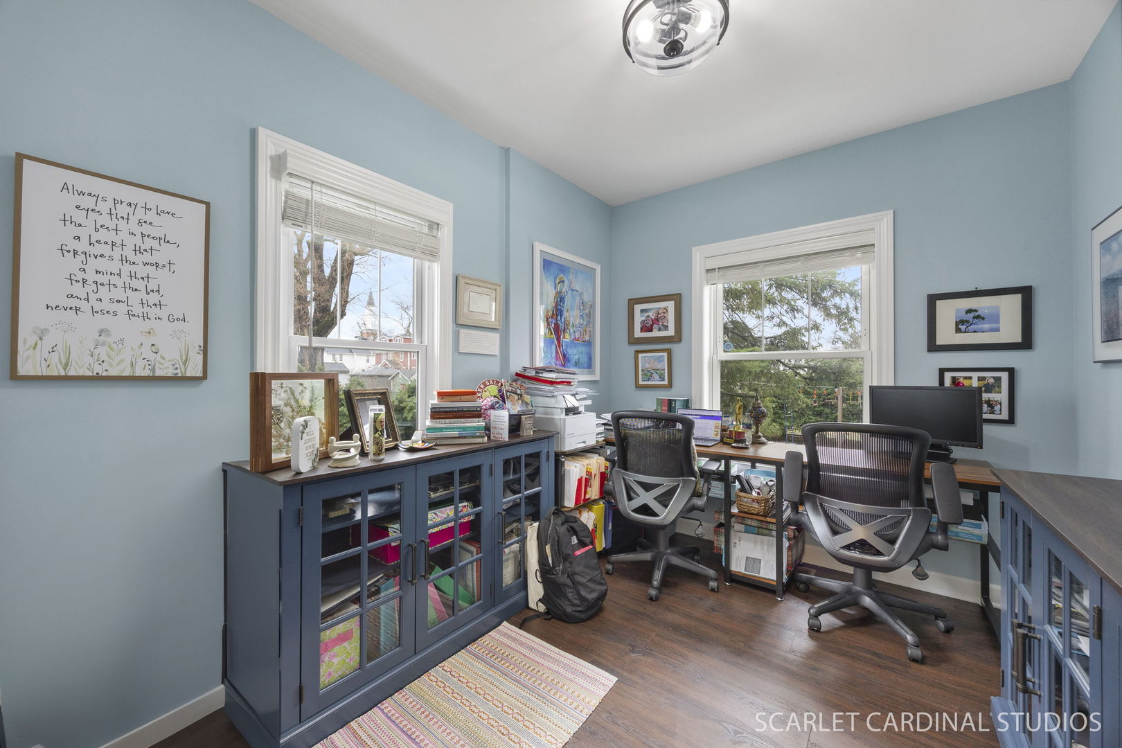 314 East Jefferson Avenue Wheaton, IL 60187 - Photo 19 of 41 a view of a workspace with lots of furniture and a window