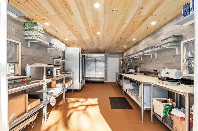 a room with storage and utility