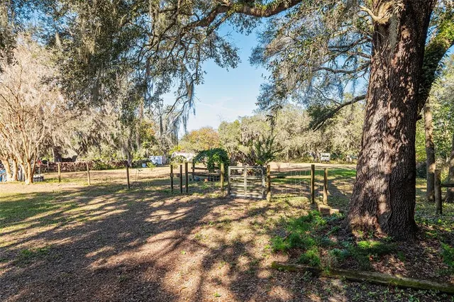 a view of swimming pool with a yard