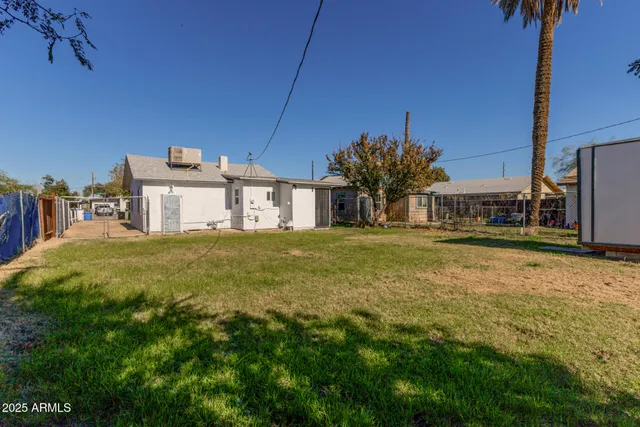 a house view with a garden space