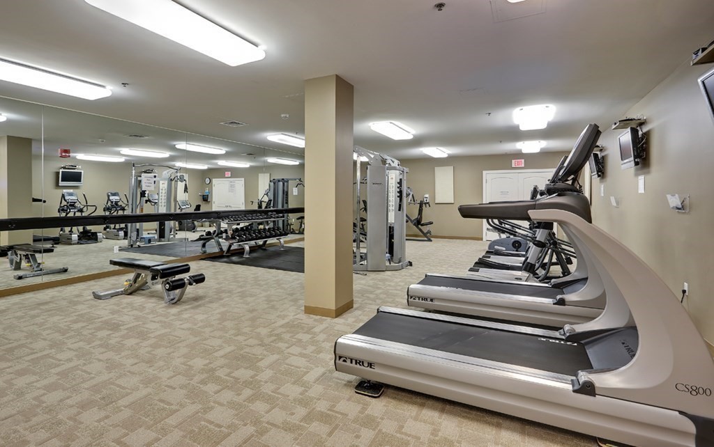 2400 Beacon Street, Unit 401 Boston, MA 02467 - Photo 29 of 35 a view of a room with gym equipment