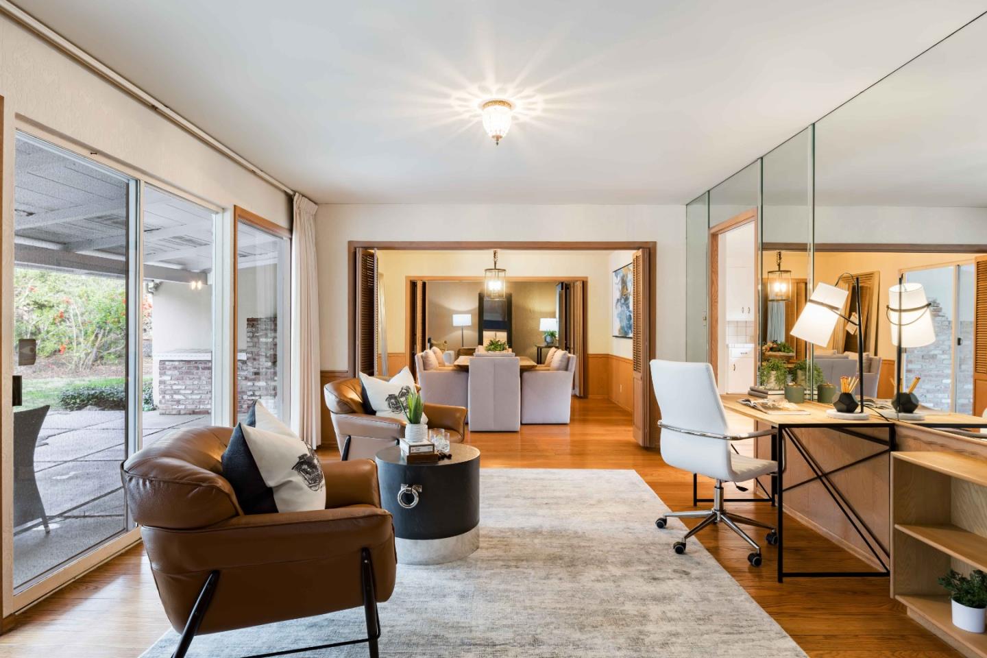 366 Stevick Drive Atherton, CA 94027 - Photo 12 of 29 a living room with furniture and a large window
